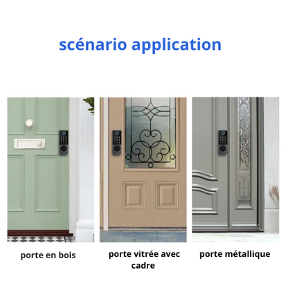 Serrure intelligente WiFi TTLock – Accès par empreinte digitale, code, carte RFID et étanchéité