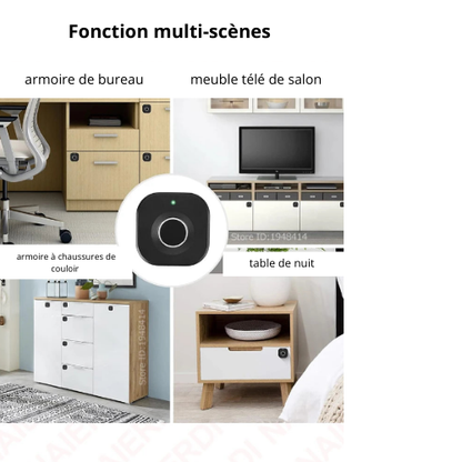 Serrure biométrique antivol sans clé – Empreinte digitale, intelligente et sécurisée pour armoires, tiroirs et portes