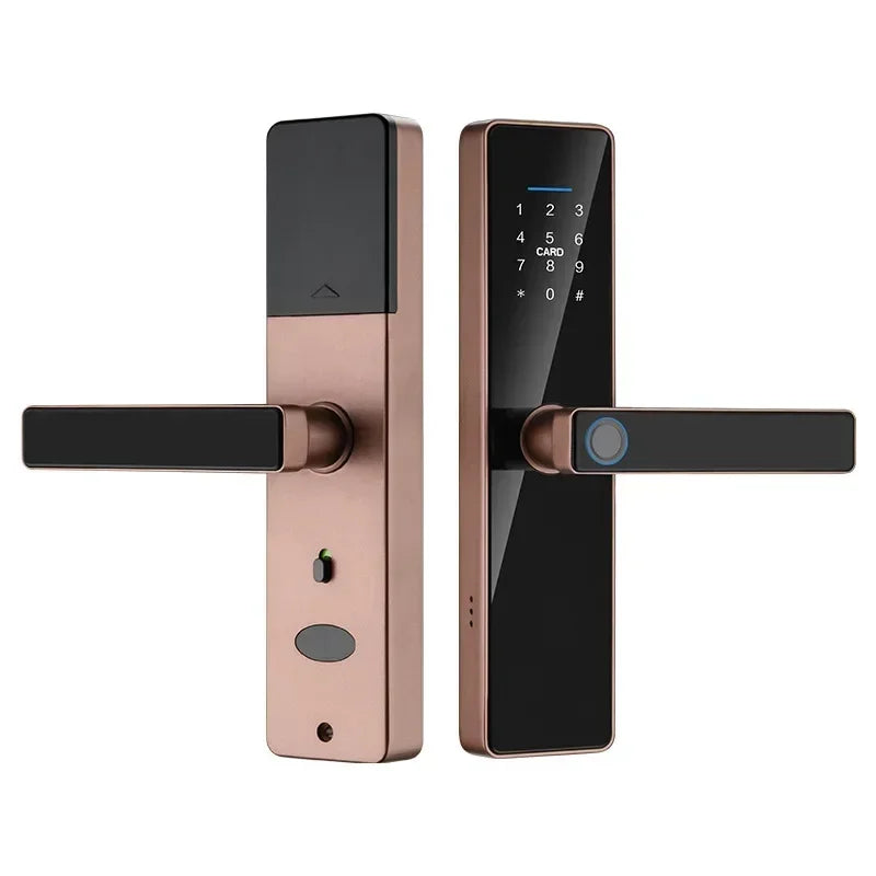 Tuya Smart Life APP Remote Control Lock, Smart Door Fingerprint Password Lock, Keyless Entry, Security Handle Fingerprint Hang