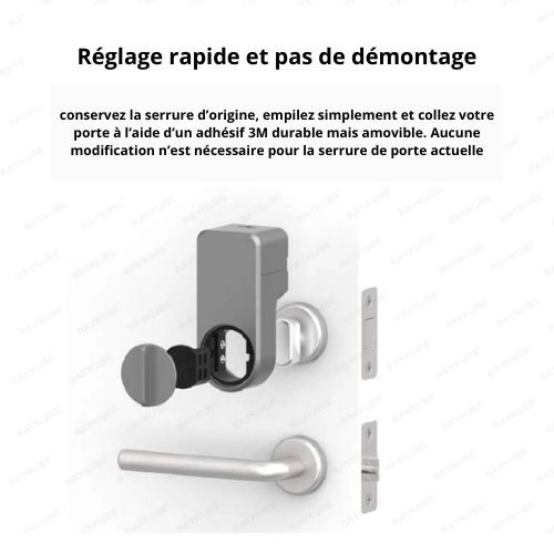 Serrure intelligente Bluetooth Tuya – Déverrouillage sans clé, télécommande et installation facile (cylindre de vie)