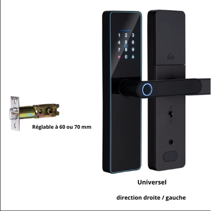 IP65 Waterproof Digital Smart Lock WiFi Compatible for Front Door, Keyless with Handle