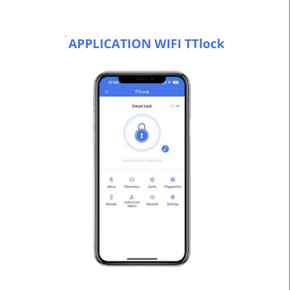 Serrure intelligente WiFi TTLock – Accès par empreinte digitale, code, carte RFID et étanchéité